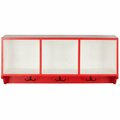 Safavieh Alice Wall Shelf, Hot Red and White - 15 x 9.1 x 33.5 in. AMH6566N